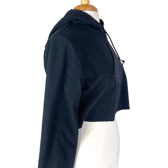 Vintage Nike Cropped Hoodie, Y2k Nike Streetwear, Reworked Nike Crop Sweater - Picture 3 of 8